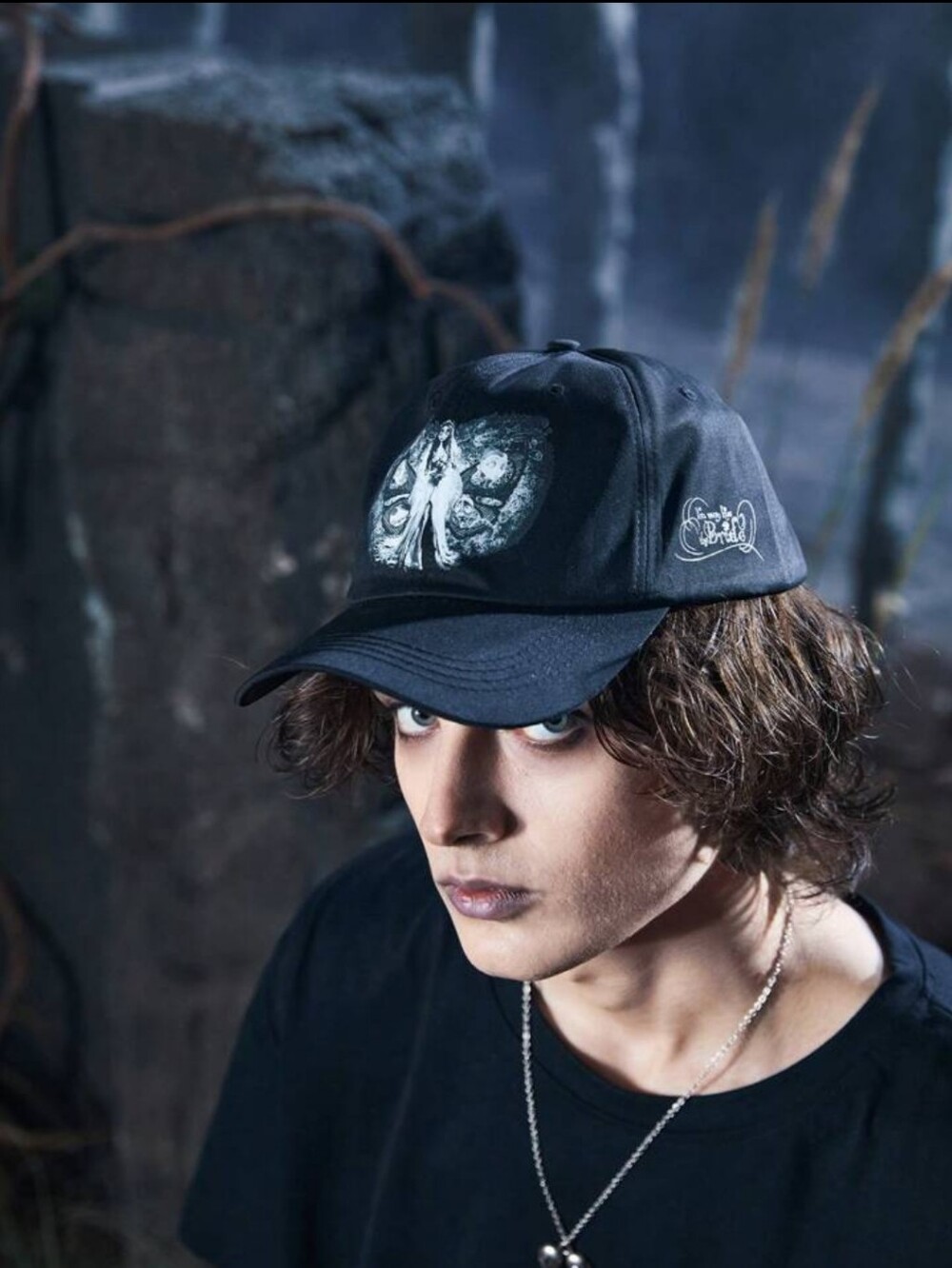 Classic Black Baseball Cap with Skull Graphic - Picture 8 of 10